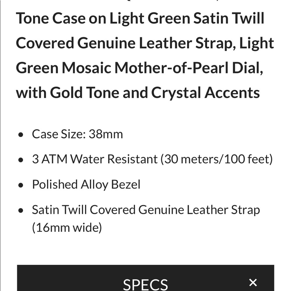 Mint Mother of Pearl Watch - Picture 4 of 11